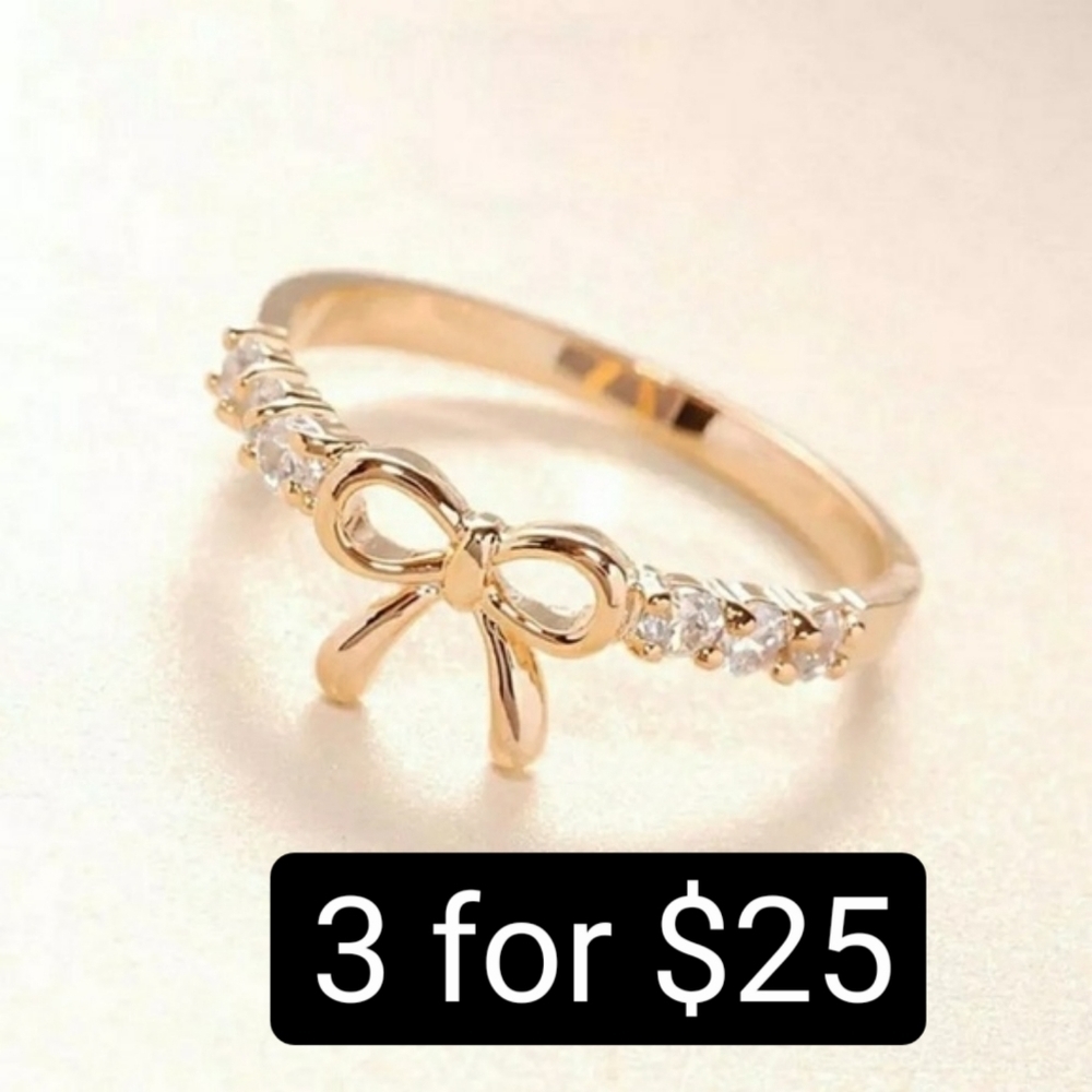 Romantic bow ring